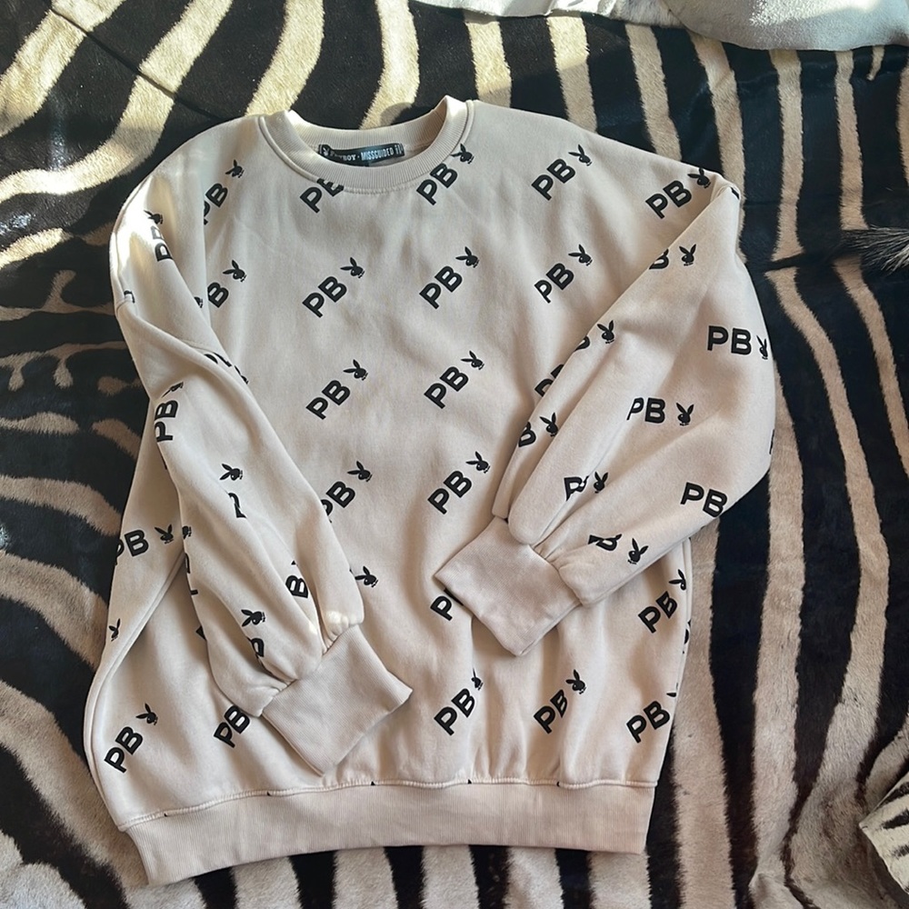 Playboy missguided sweatshirt crew neck